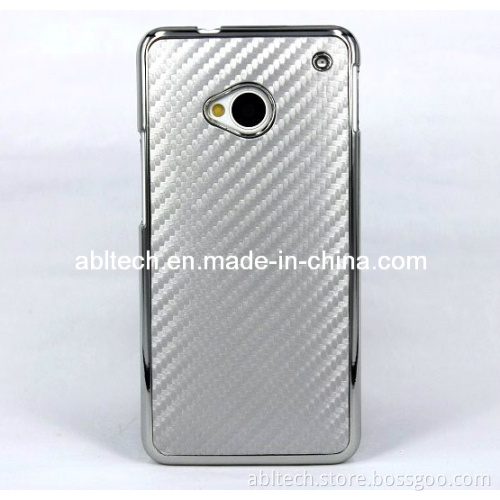 Carbon Fiber Protection Back Cover Cellphone Case for HTC One M7